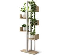 ZengL263NgS estantes de Esquina 6-Tier Bookshelf and Bookshelves Wood and Metal Tree Bookcase Unidades de visualización(Blanco)