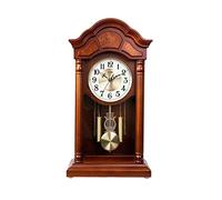 ZengL263NgS Reloj de Escritorio Reloj de Madera Informe Horas Sala Estar Escritorio Decorativo Retro Cuarzo Grande