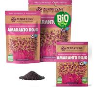 ZenGreens® - Semillas de amaranto rojo ecológico - Elija entre 10g, 200g y 500g - brotes de bledo rojo - germinación de más del 97% - Microgreens