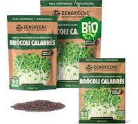 ZenGreens® - Semillas de brócoli calabrés ecológico - Elija entre 10g, 200g y 500g - brotes de brécol calabrese - germinación de más del 97% - Microgreens