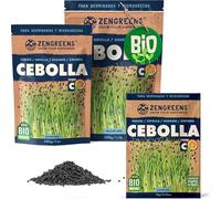 ZenGreens® - Semillas de cebolla ecológico - Elija entre 10g, 200g y 500g - brotes de cebolla - germinación de más del 97% - Microgreens