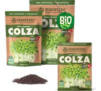 ZenGreens® - Semillas de colza ecológico - Elija entre 10g, 200g y 500g - brotes de colza - germinación de más del 97% - Microgreens