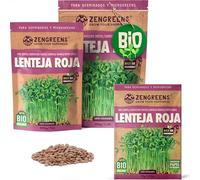 ZenGreens® - Semillas de lenteja Roja ecológico - Elija entre 10g, 200g y 500g - brotes de lens culinaris - germinación de más del 97% - Microgreens