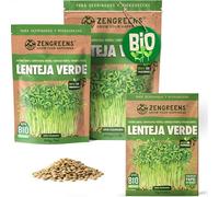 ZenGreens® - Semillas de lenteja verde ecológico - Elija entre 10g, 200g y 500g - brotes de lenteja verde - germinación de más del 97% - Microgreens