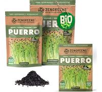 ZenGreens® - Semillas de puerro ecológico - Elija entre 10g, 200g y 500g - brotes de puerro - germinación de más del 97% - Microgreens