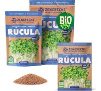 ZenGreens® - Semillas de rúcula ecológico - Elija entre 10g, 200g y 500g - brotes de rúcula - germinación de más del 97% - Microgreens