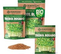 ZenGreens® - Semillas de trébol rosa ecológico - Elija entre 10g, 200g y 500g - brotes de trébol rosa - germinación de más del 97% - Microgreens