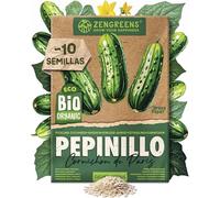 ZenGreens® - Semillas ecológicas de Pepinillo (Cornichon de París) - Semillas de hortalizas fáciles de cultivar en el jardín, el balcón o el huerto urbano - Cornichon
