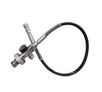 Zengrice - Adaptador de llenado, aire 4500PSI, DIN G5/8, manómetro 4500psi integrado, conexión de alta presión Scuba, válvula de seguridad, compatible con botella de buceo HPA CO2
