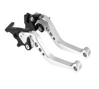 zengxi Palanca de freno Manija de palanca freno tambor embrague motocicleta universal para modificación, 1 par aleación(Prata)