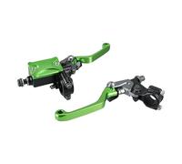 zengxi Palanca de freno Palanca de embrague freno hidráulico para motocicleta para KX 85 125 250 KXF 450 KLX,tapa del depósito líquido(Verde)