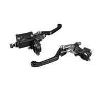 zengxi Palanca de freno Palanca de embrague freno hidráulico para motocicleta para KX 85 125 250 KXF 450 KLX,tapa del depósito líquido(Negro)