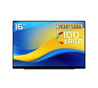 ZENGXJYCQINGJIANG Monitor USB portátil Pantalla táctil Secundaria IPS de 16 Pulgadas con resolución 1920 x 1200 y 60 Hz for Juegos Oficina Extensor de Monitor para portátil
