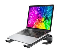 ZENGXJYCQINGJIANG Soporte para portátil Soporte ergonómico for portátil de Escritorio, aleación Aluminio, con refrigeración y Soporte(Negro)