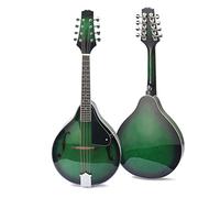 Zengxue 8 String Basswood Mandolin Instrumento Musical String Mandolin Cuerda Instrumento Ajustable Puente Verde Principiantes mandolina