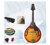 Zengxue Instrumento Musical Nacional Mandolina Tibetana Guitarra 8 String Solid Wood Pandolin Electroacústico Principiantes mandolina (Color : DS sunset yellow)