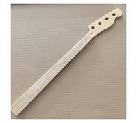 ZENGXUE Mástil guitarra eléctrica Cuello De Bajo Sin Trastes 20 Trastes 4 Cuerdas Diapasón De Arce Con Incrustaciones De Vid Brillo Para Cuello De Bajo Electreic TL