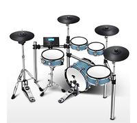 Zengxue practicar tambor electronico Kit De Tambor Eléctrico Azul Para Principiantes Tambores Eléctricos Para Adultos Cinco Tambores Cuatro Platillos