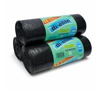 Zenic | 30 Bolsas Basura Resistentes Antigoteo | 189 Litros | Color Negro | 3 Rollos de 10 Bolsas | Ideal para Cubos de Comunidad de Vecinos, Frutería, Comercio, Jardíneria, Hostelería