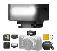 Zeniko ZF08 Flash para Cámara con Amplificador de Altura de Flash, GN16, CCT 6500K, Montaje Universal de Zapata, Reciclaje Rápido 3S, Flashes de Cámara de Potencia Completa para Sony/Canon/Nikon