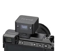 ZENIKO ZT08 cm Mini flash para Ricoh GR III - Modo manual, 47 g Ultraligero, USB-C, 28 mm gran angular, pantalla OLED, 740 flash, diseño retro (negro)