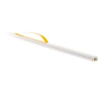Zenitech 101301 - Embellecedor adhesivo para cable de TV (7 x 12 mm), color blanco puro RAL 9016 (largo, 2 m, transparente