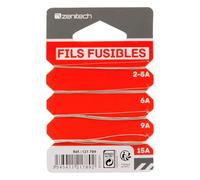 Zenitech 121789, Kit compuesto de 4 tipos de hilos fusibles, metal