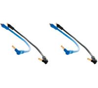 Zenitech - 2 Cables De Reconexion Modular Para Tablero Electrico - Fase Y Neutro - Longitud 27 Cm - Norma CE - Negro Y Azul (Paquete de 2)