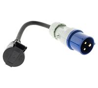 Zenitech - Adaptador caravana 16A hembra a CEE17 macho