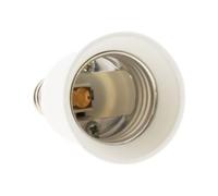 Zenitech - Adaptador Casquillo Macho E14 a Hembra E27 - Convertidor Práctico para Bombillas - Compatible con Lámparas de Interior - Material Resistente - Blanco - 5 cm