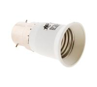 Zenitech Adaptador de casquillo B22 a E27 Blanco