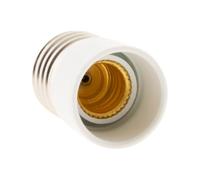 Zenitech - Adaptador de Casquillo E27 a E14 - Compatible con Bombillas de Casquillo E14 - Ideal para Casa y Oficina - Instalación Fácil - Blanco - 5 cm