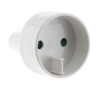 Zenitech - Adaptador De Enchufe De Viaje De EE. UU. A UE - Enchufe Macho De EE. UU. A Enchufe Hembra De Europa - Compatible con Dispositivos Electrónicos - Conexión Segura Y Duradera - Blanco