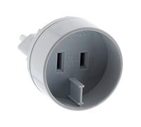 Zenitech - Adaptador Enchufe Viaje USA a UE - Enchufe Macho UE a Enchufe Hembra US - Normativa CE - Blanco - Compacto