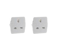 Zenitech - Adaptadores (2 unidades), color blanco