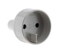 Zenitech - Adaptador de enchufe de viaje de EE. UU. a UE - Enchufe macho UE a enchufe hembra EE. UU. - blanco