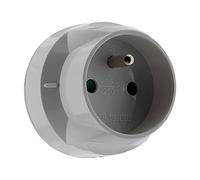 Zenitech-Adaptateur transformateur électrique - fiche mâle 20A vers fiche femelle 16A - blanc -