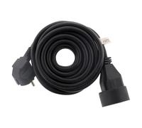 Zenitech - Alargador 16A 2P+T HO5VV-F 3G1.5mm² Negro 10m