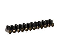 Zenitech - Barras de 12 soportes 6 mm², color negro