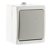 Zenitech - Bidireccional simple gris claro IP54 - Akya