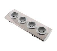 Zenitech - Bloque de 4 tomas 2P+T 16A para cablear