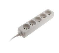 Zenitech - Bloque de 5 tomas 16A 2P+T Blanco