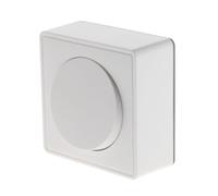 Zenitech - Botón Pulsador 10A en Saliente Vulco - Instalación Fácil Sin Herramientas - Ideal Para Todos los Interiores - Fijación Sencilla por Clips - Blanco