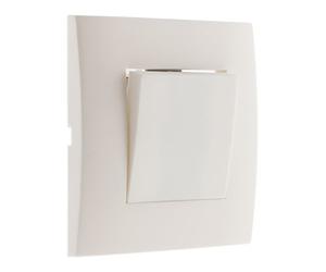 Zenitech Botón pulsador montado Blanco Simplea