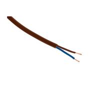 Zenitech - Cable de Alimentación Eléctrica H03VVH2-F 2x 0,75mm² - Estructura Plana - Uso Interior - Aislamiento PVC - Para Electrodomésticos y Conexiones Domésticas - 10m - Marrón