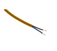 Zenitech - Cable de Alimentación Eléctrica H03VVH2-F 2x 0,75mm² - Estructura Plana - Uso Interior - Aislamiento PVC - Para Electrodomésticos y Conexiones Domésticas - 10m - Oro