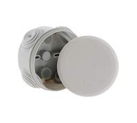 Zenitech - Caja de Derivación IP55 Ø70x35mm - Protección Contra la Humedad y el Polvo - Tapa 1/4 de Giro para Acceso Fácil - para Exterior - Gris