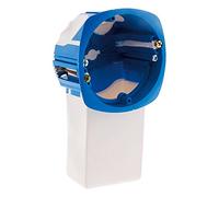 Zenitech - Caja De Empotrar Para Micro-Módulos Multidivisión - 1 Puesto - Aro De Soporte Ancho - Equipado Con Garras Metálicas - Producto Patentado - Azul