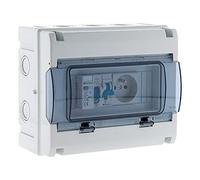 Zenitech Caja eléctrica impermeable IP65 8 módulos equipado con accesorios - Zenitech