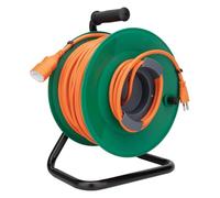 Zenitech - Carrete de jardín suizo T12/T13 (50 m), color naranja y verde